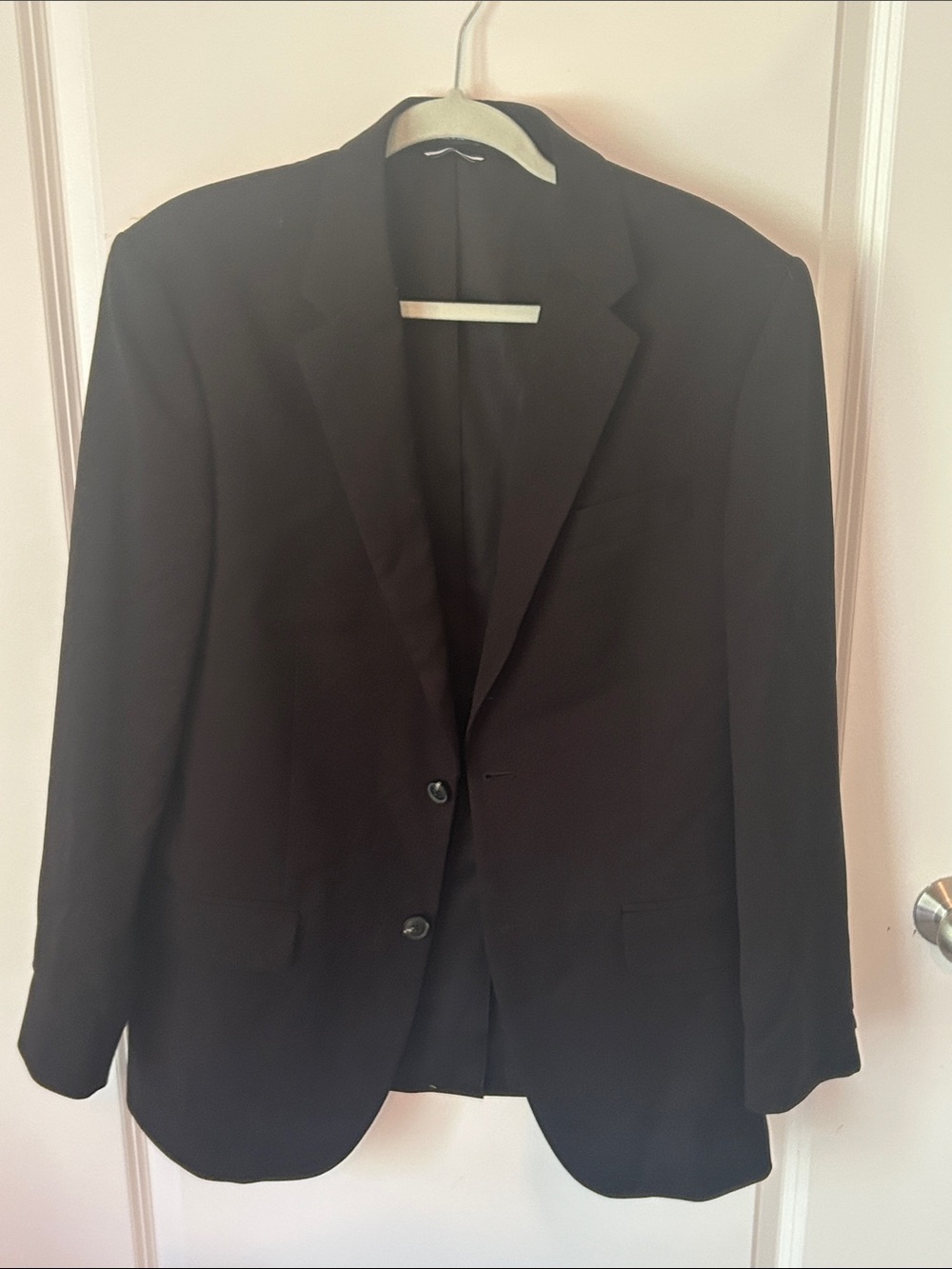 Saddlebred Black Blazer - Elegant Two-Button Jacket